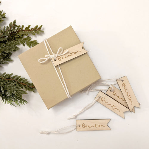 set of 5 gift tags