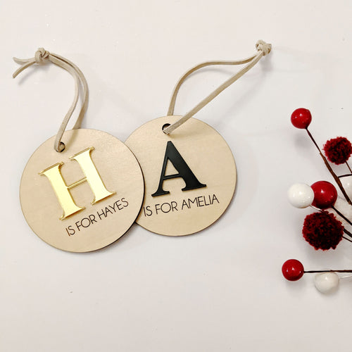 A is for ornaments