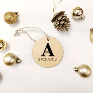 A is for ornaments