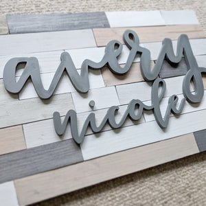 name sign - grey